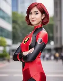 Elastigirl Cosplay face swap