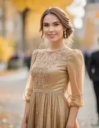 Fall Cocktail Dress face swap