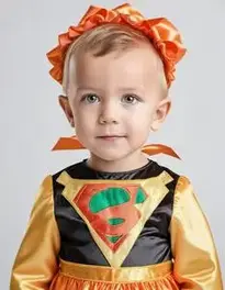 Childrens Halloween face swap