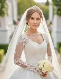 Christian Bride Dress face swap