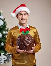 Christmas Pudding Fancy Dress face swap