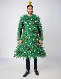 Christmas Tree Costume For Adults face swap