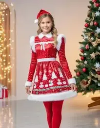 Classy Christmas Dress face swap