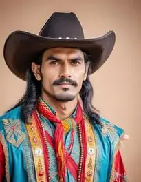 Cowboy And Indian Fancy Dress For Adults face swap