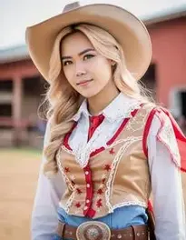 Cowgirl Cosplay face swap