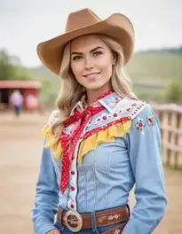 Cowgirl Fancy Dress face swap