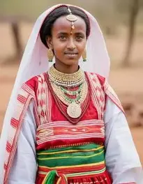 Ethiopian Traditional Dress face swap