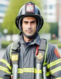 Fireman Fancy Dress face swap