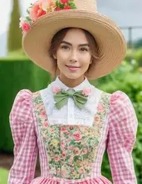 Garden Chic Attire face swap