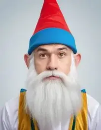 Gnome Fancy Dress face swap