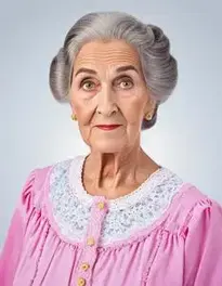 Granny Fancy Dress face swap