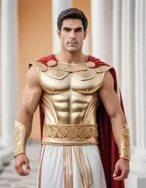 Greek God Halloween face swap