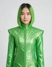 Green Two Piece Set face swap