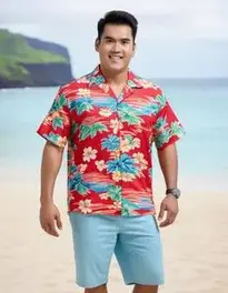 Hawaiian Shirt face swap