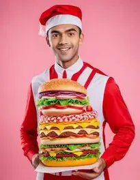 Healthy Food Junk Food Fancy Dress face swap