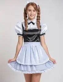 French Maid Fancy Dress face swap