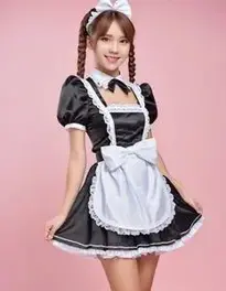 French Maid Outfit face swap