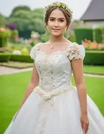Garden Party Wedding Attire face swap