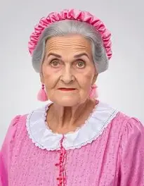 Granny Fancy Dress face swap
