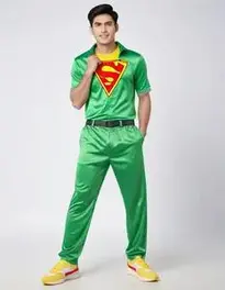 Green Pant Matching Shirt face swap