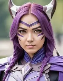 Huntress Cosplay face swap