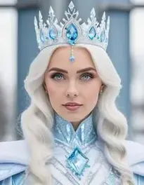 Ice Queen Fancy Dress face swap