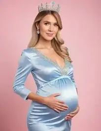 Maternity Cocktail Dress face swap