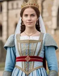 Medieval Fancy Dress Woman face swap