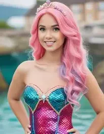 Mermaid Fancy Dress Adults face swap