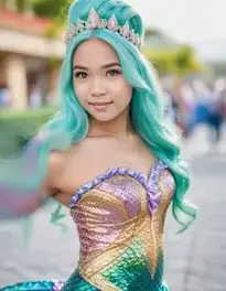Mermaid Fancy Dress face swap