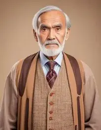 Old Man Costume For Adults face swap