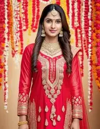 Party Wear Indian Dress face swap