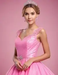 Pink Cocktail Dress face swap