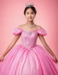 Pink Princess Dress face swap
