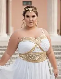 Plus Size Greek Goddess face swap