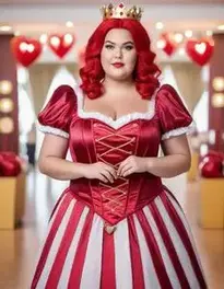 Plus Size Queen Hearts face swap