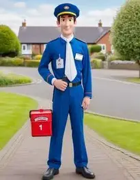 Postman Pat Fancy Dress face swap
