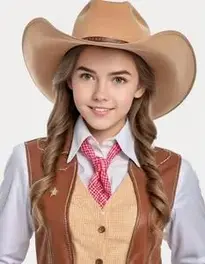 Preppy Cowgirl face swap