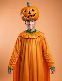 Pumpkin Fancy Dress face swap