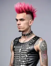 Punk Fancy Dress face swap