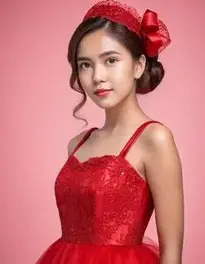 Red Dress face swap