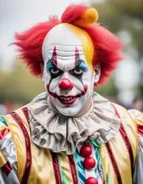 Scary Clown Halloween face swap