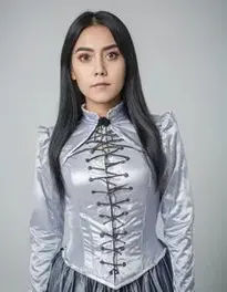 Scary Female Halloween face swap
