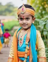 Little Krishna Fancy Dress face swap