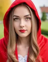 Little Red Riding Hood Adults Fancy Dress face swap