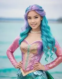 Mermaid face swap