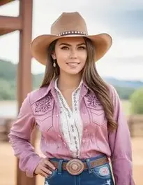Modern Cowgirl Outfit face swap