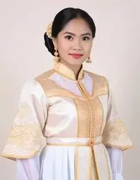 Modern Filipiniana Attire For Female face swap