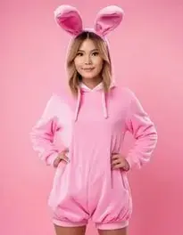 Pink Bunny face swap