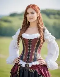 Pirate Corset face swap